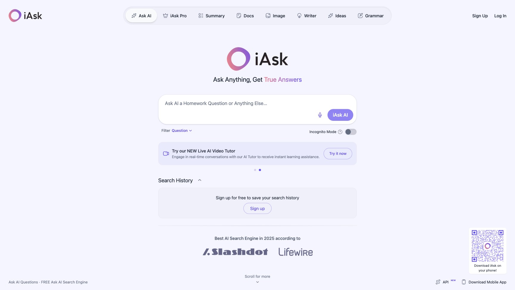 iAsk screenshot