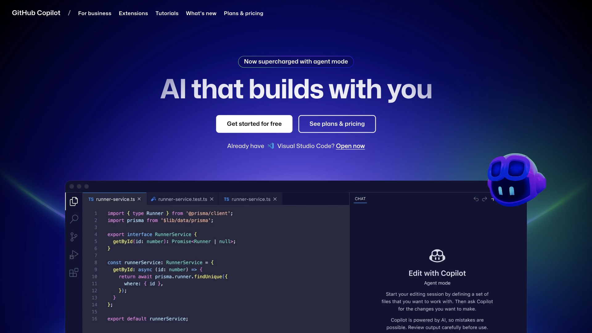 GitHub Copilot screenshot