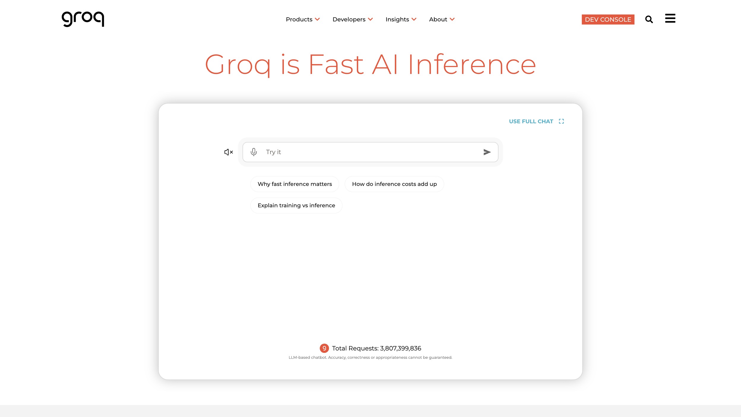 Groq screenshot