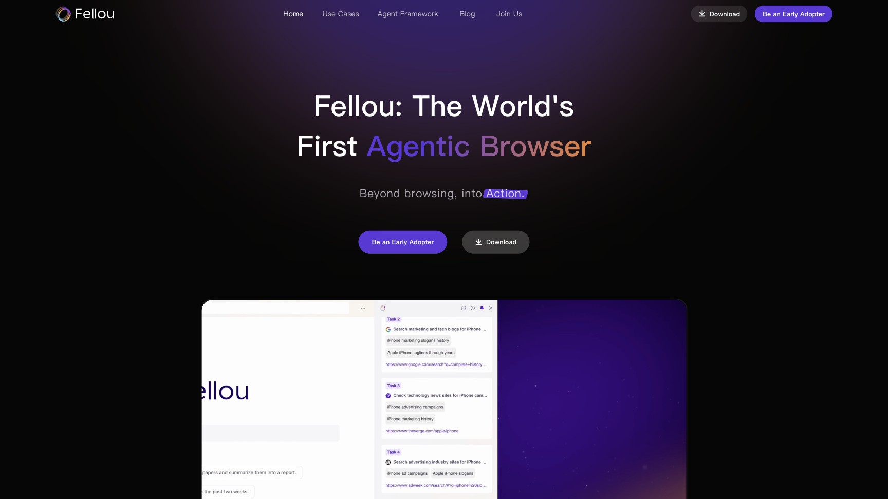 Fellou screenshot