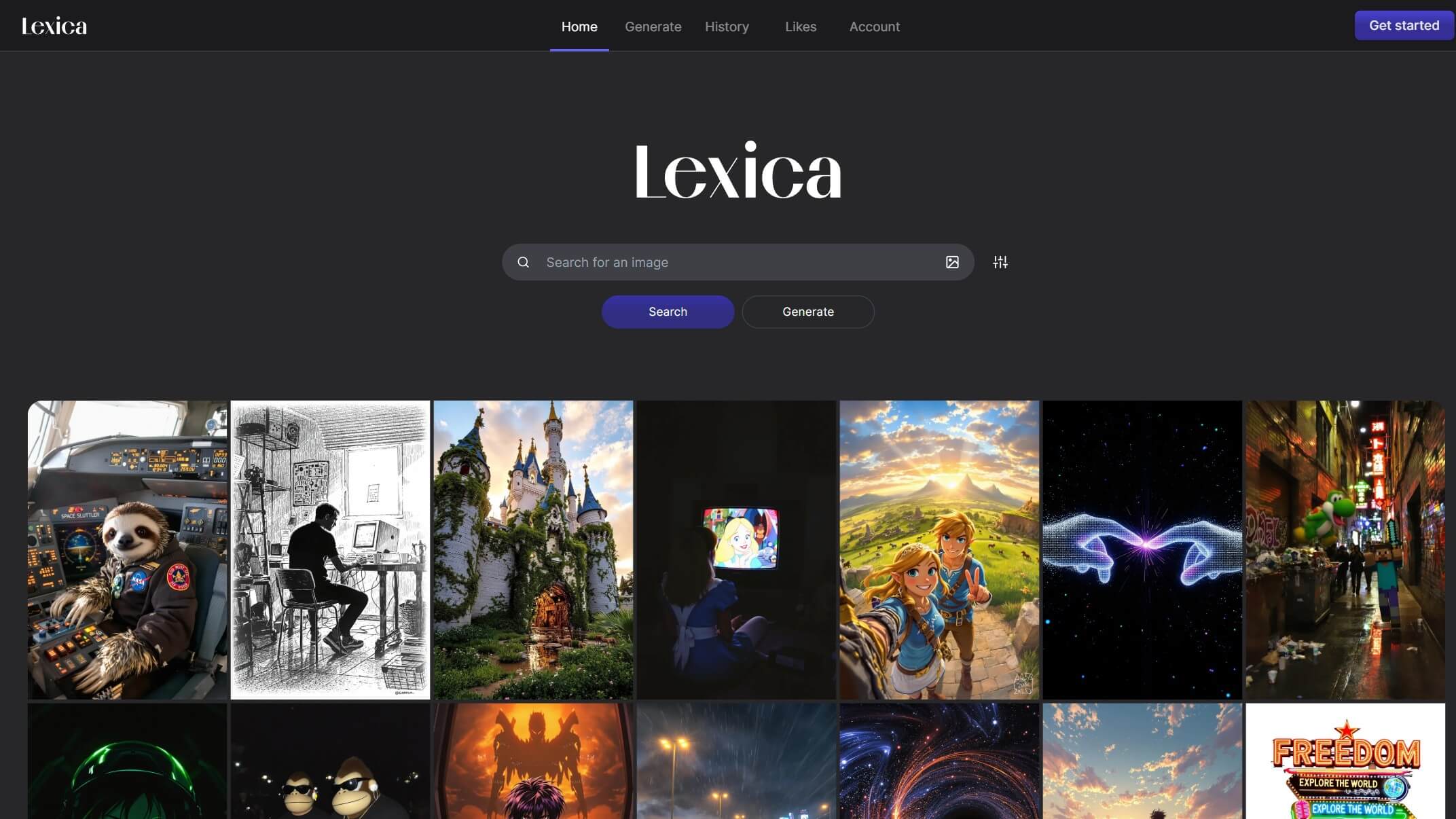 Lexica截图