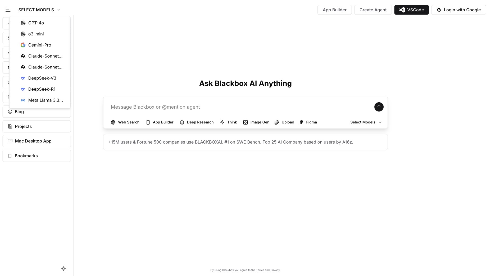 BLACKBOX AI screenshot