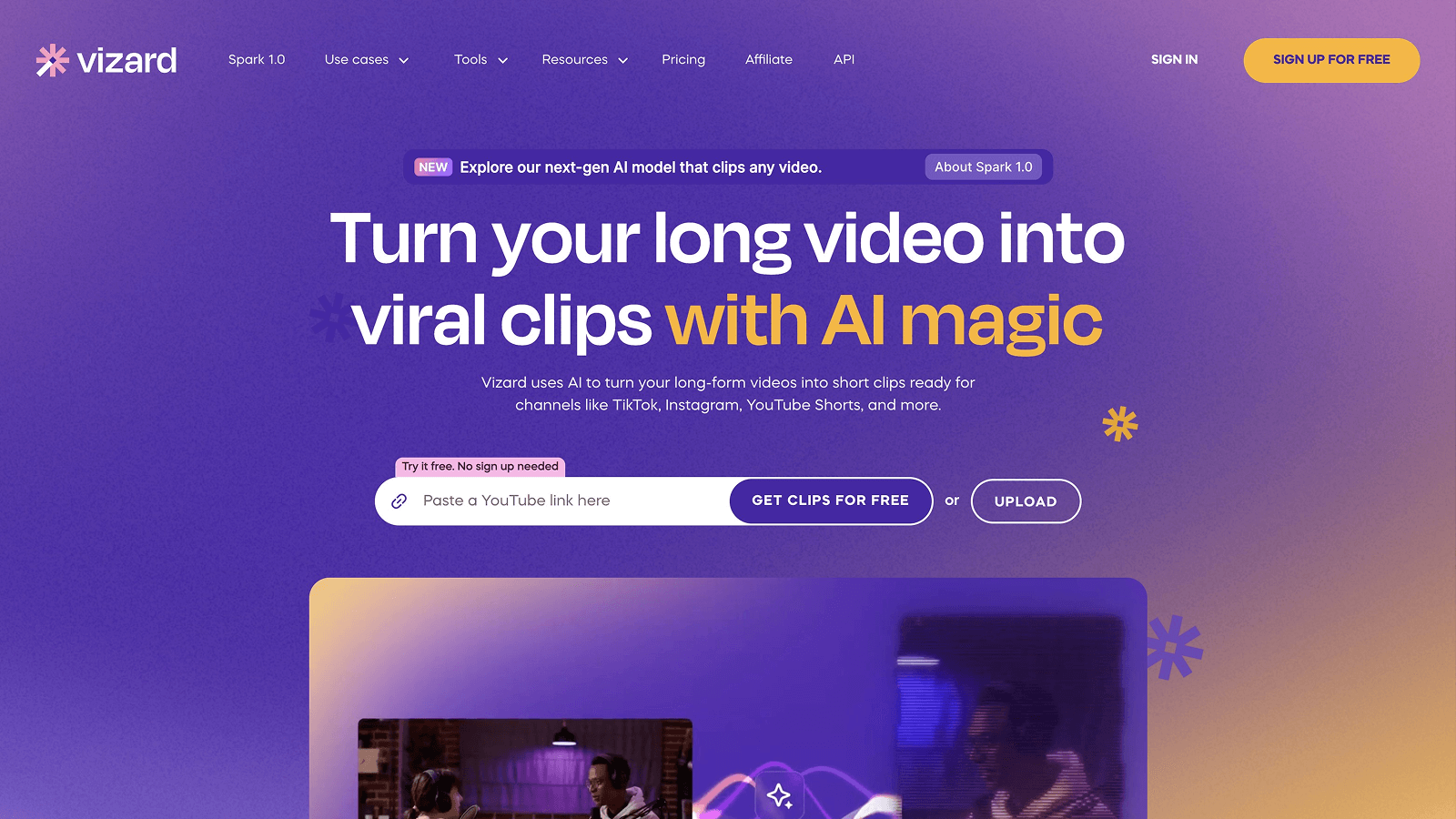 Vizard screenshot