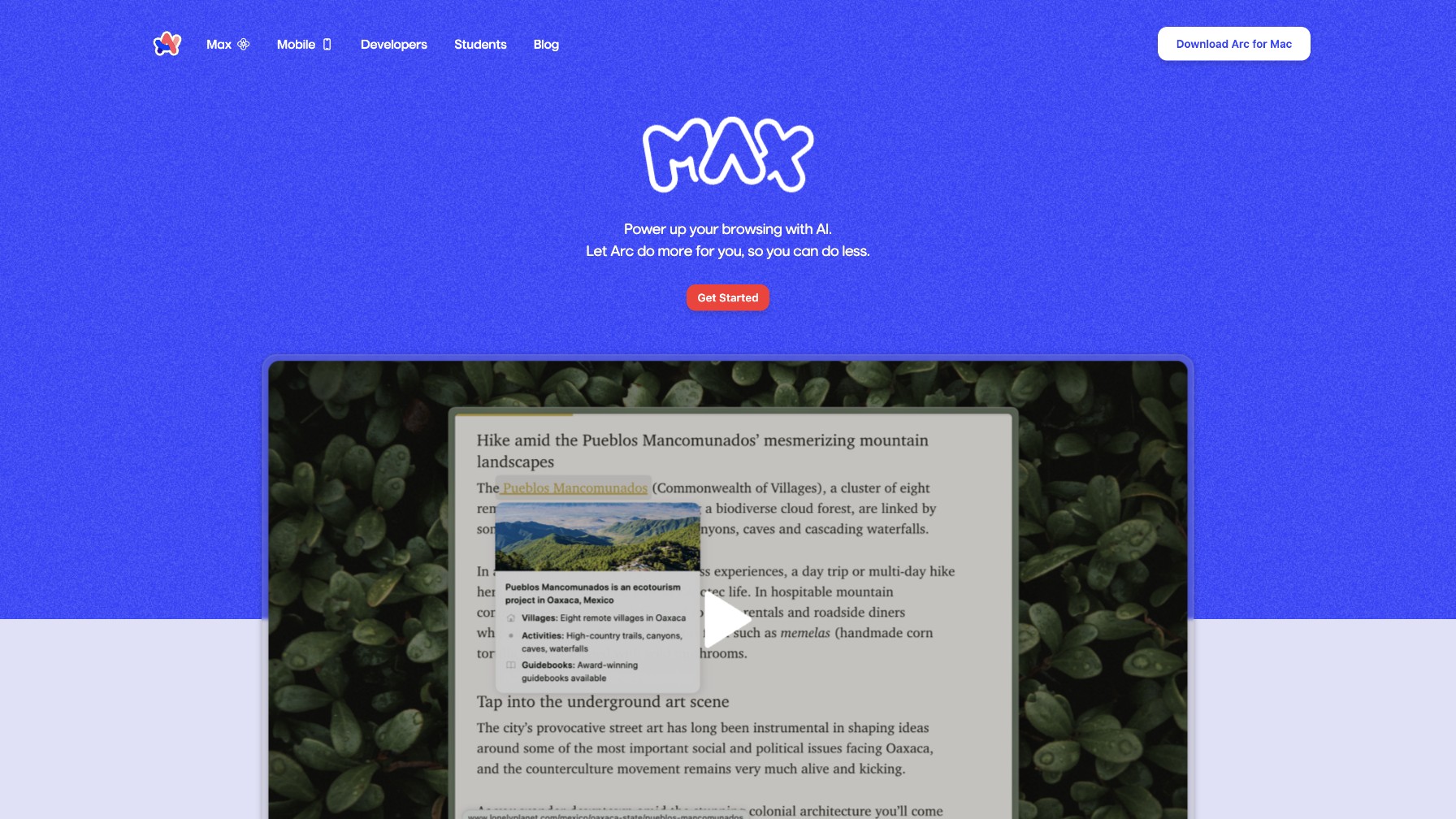 Arc Max screenshot