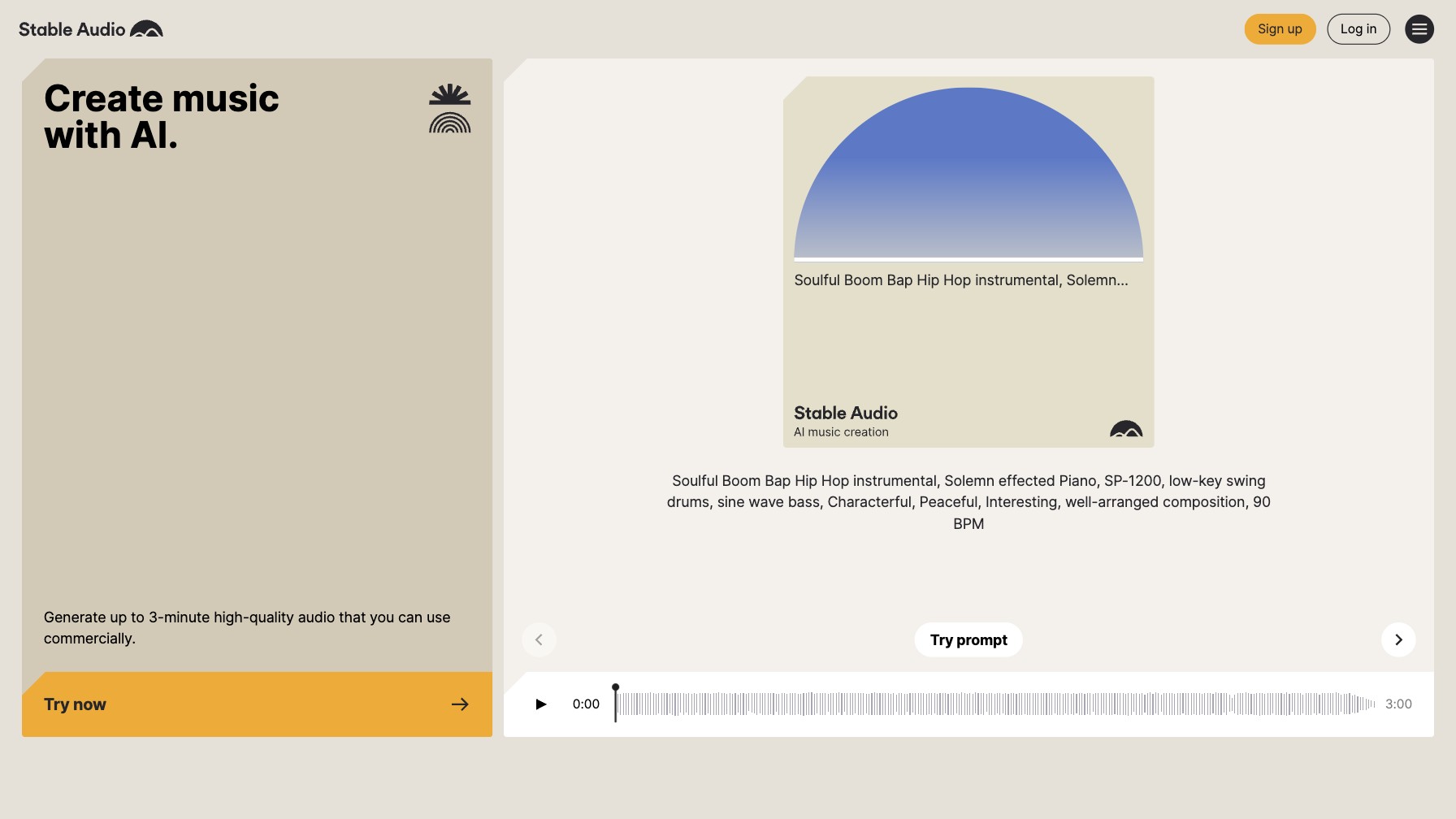 Stable Audio screenshot