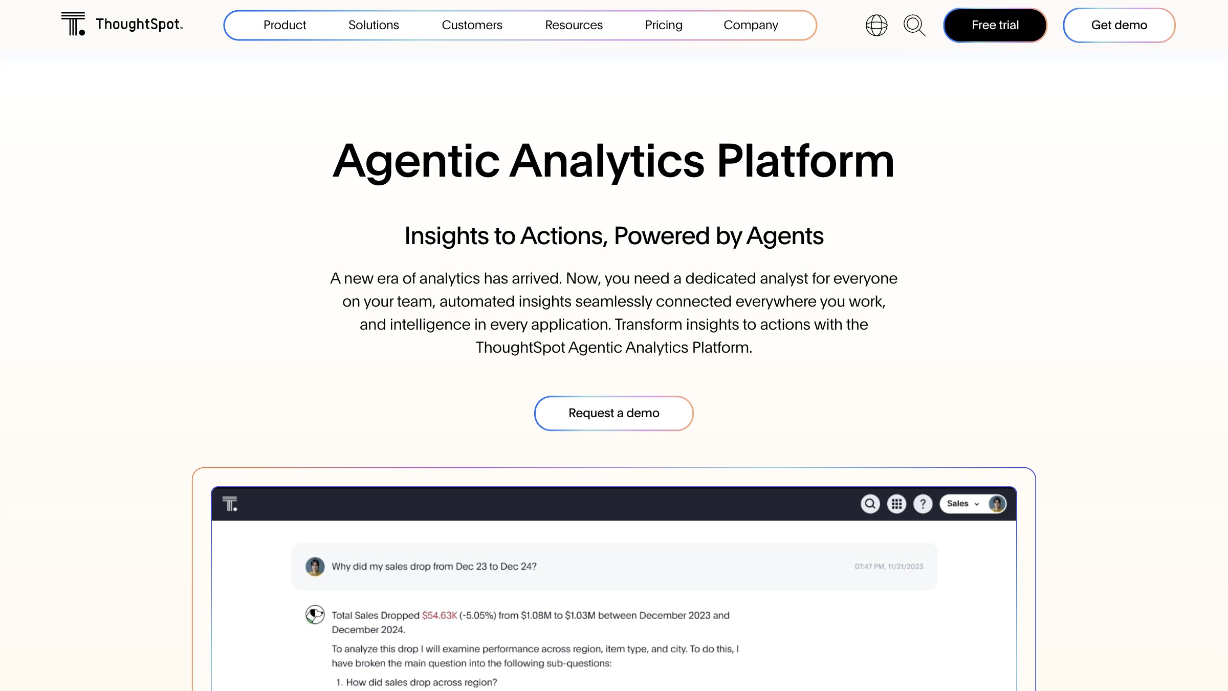 ThoughtSpot screenshot